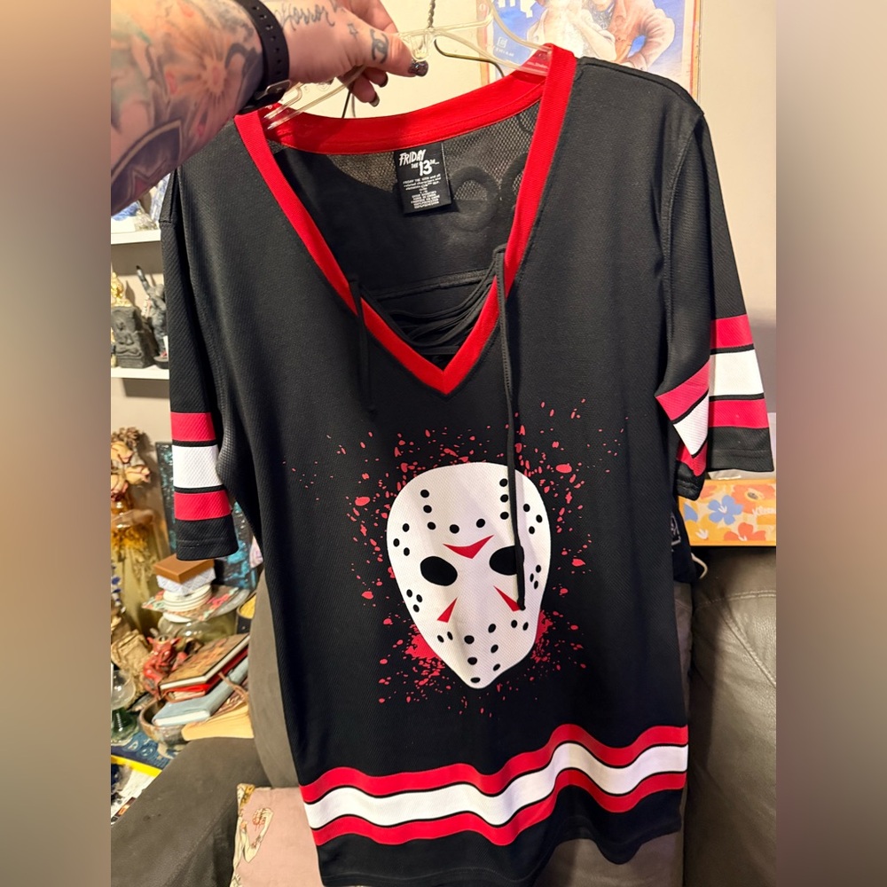 Friday the 13th Jason Mask Graphic Women's Jersey